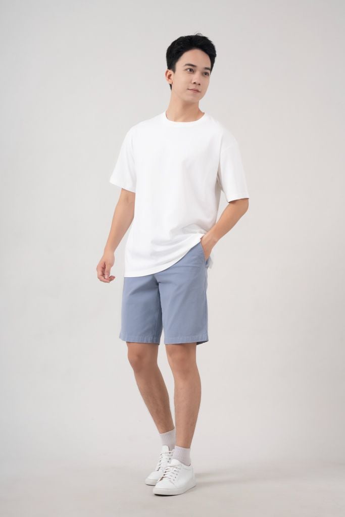 Áo Phông Nam Oversize GENEROS MF010124003ON Trơn
