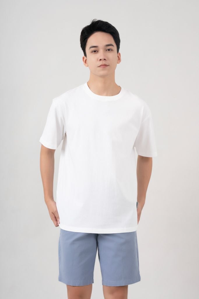 Áo Phông Nam Oversize GENEROS MF010124003ON Trơn