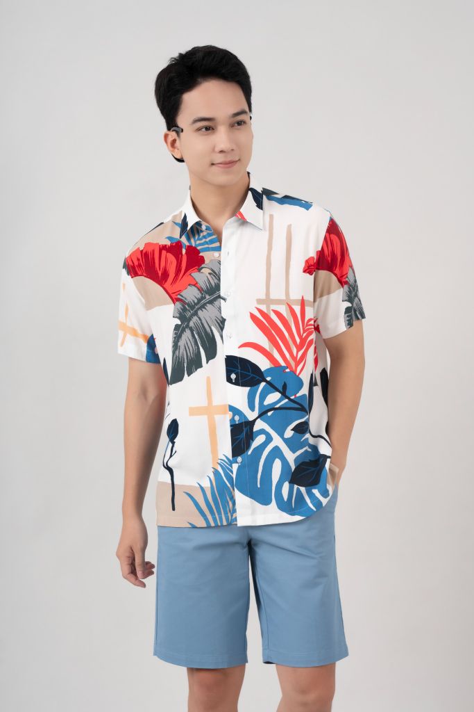 Áo Sơ Mi Lanh Nam Cộc Tay Regular GENEROS 010124035MF #2