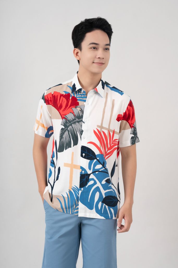 Áo Sơ Mi Lanh Nam Cộc Tay Regular GENEROS 010124035MF #2