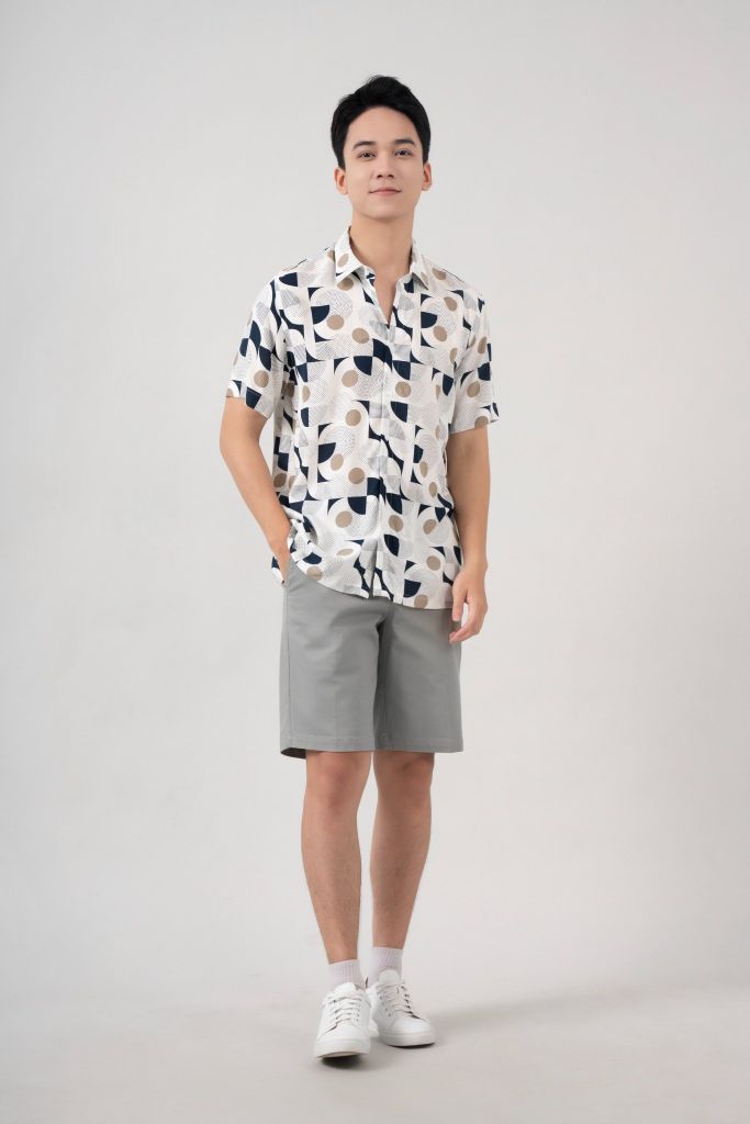 Áo Sơ Mi Lanh Nam Cộc Tay Regular GENEROS 010124035MF #1