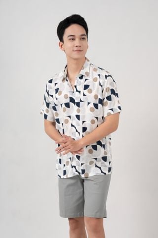 Áo Sơ Mi Lanh Nam Cộc Tay Regular GENEROS 010124035MF #1