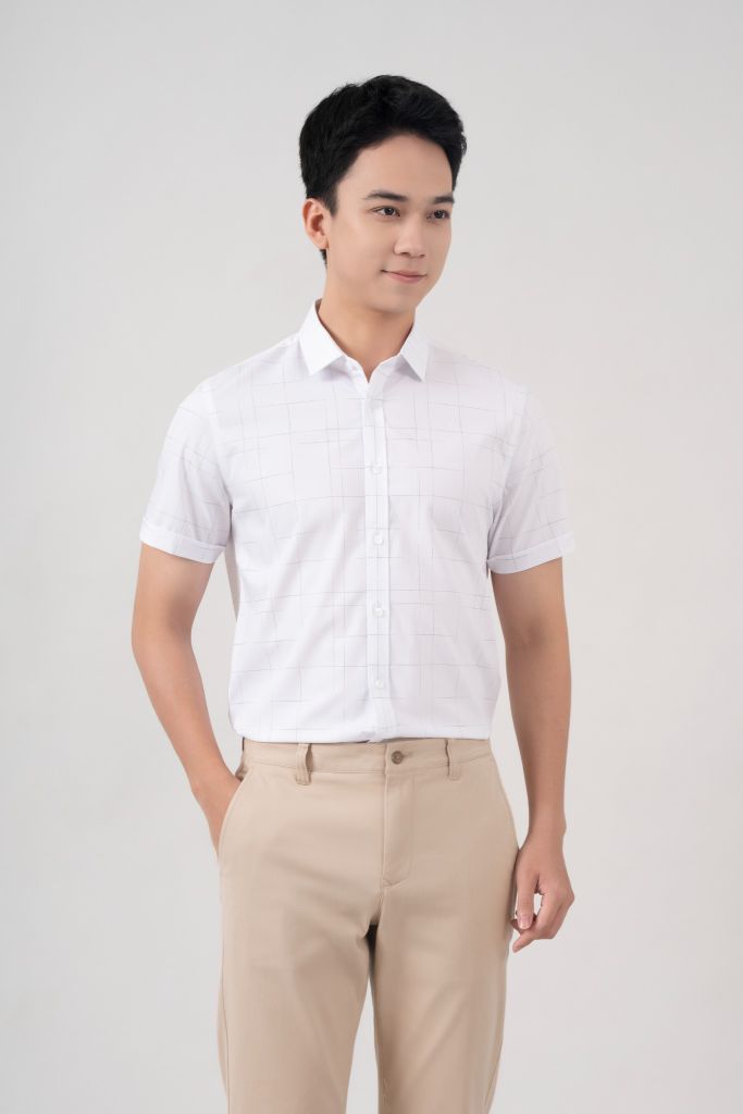 Áo Sơ Mi Nam Cộc Tay Slimfit GENEROS AK517 010124121MF