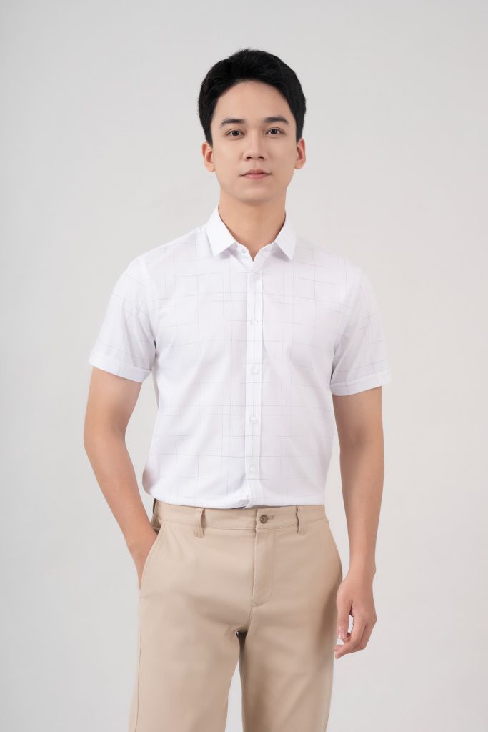 Áo Sơ Mi Nam Cộc Tay Slimfit GENEROS AK517 010124121MF