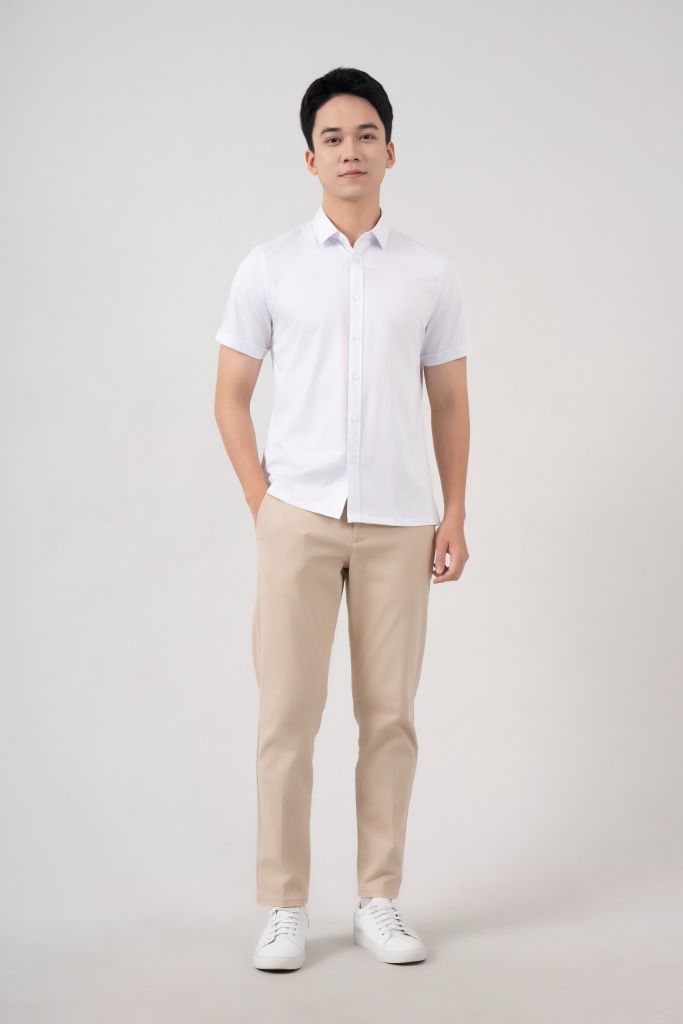 Áo Sơ Mi Nam Cộc Tay Slimfit GENEROS AT039 010124121MF