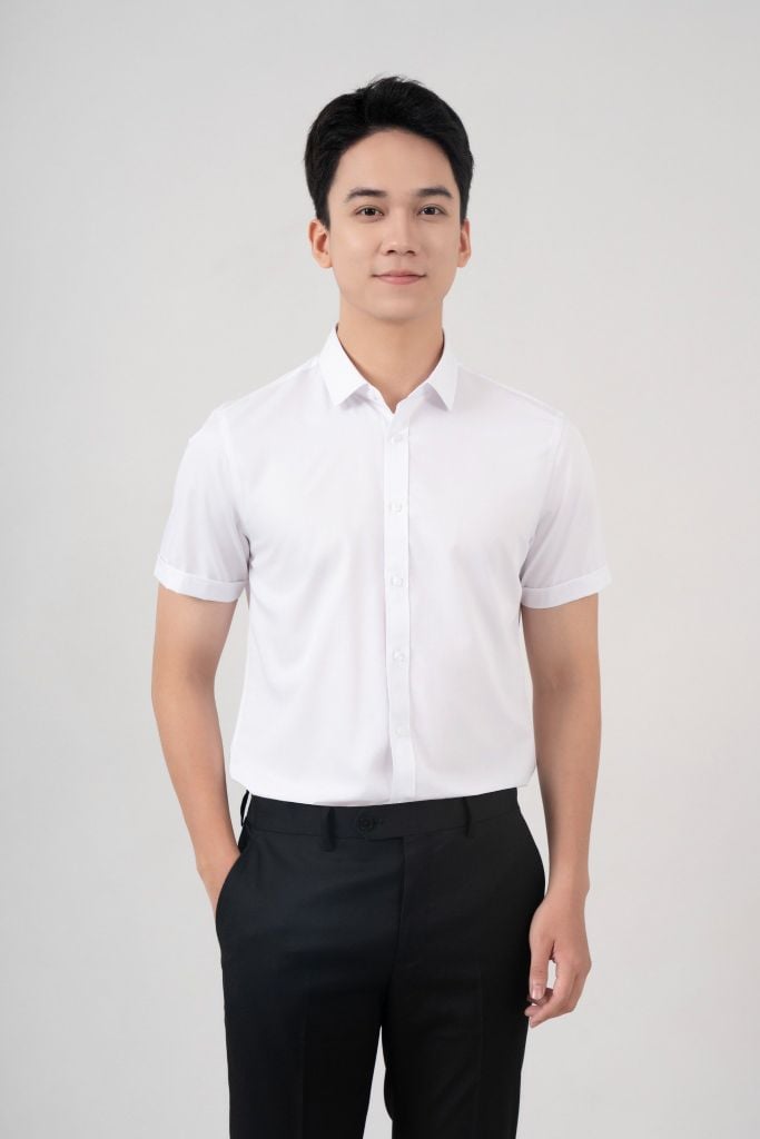 Áo Sơ Mi Nam Cộc Tay Slimfit GENEROS AT063 010124121MF