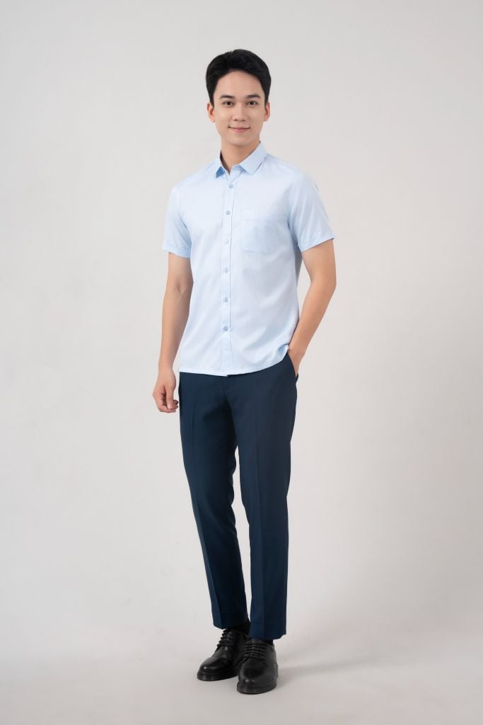 Áo Sơ Mi Nam Cộc Tay Slimfit GENEROS ADF175   010124121MF