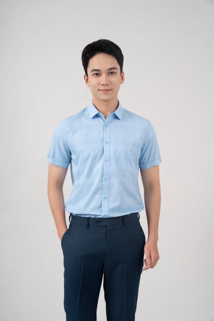 Áo Sơ Mi Nam Cộc Tay Slimfit GENEROS AK520 010124121MF