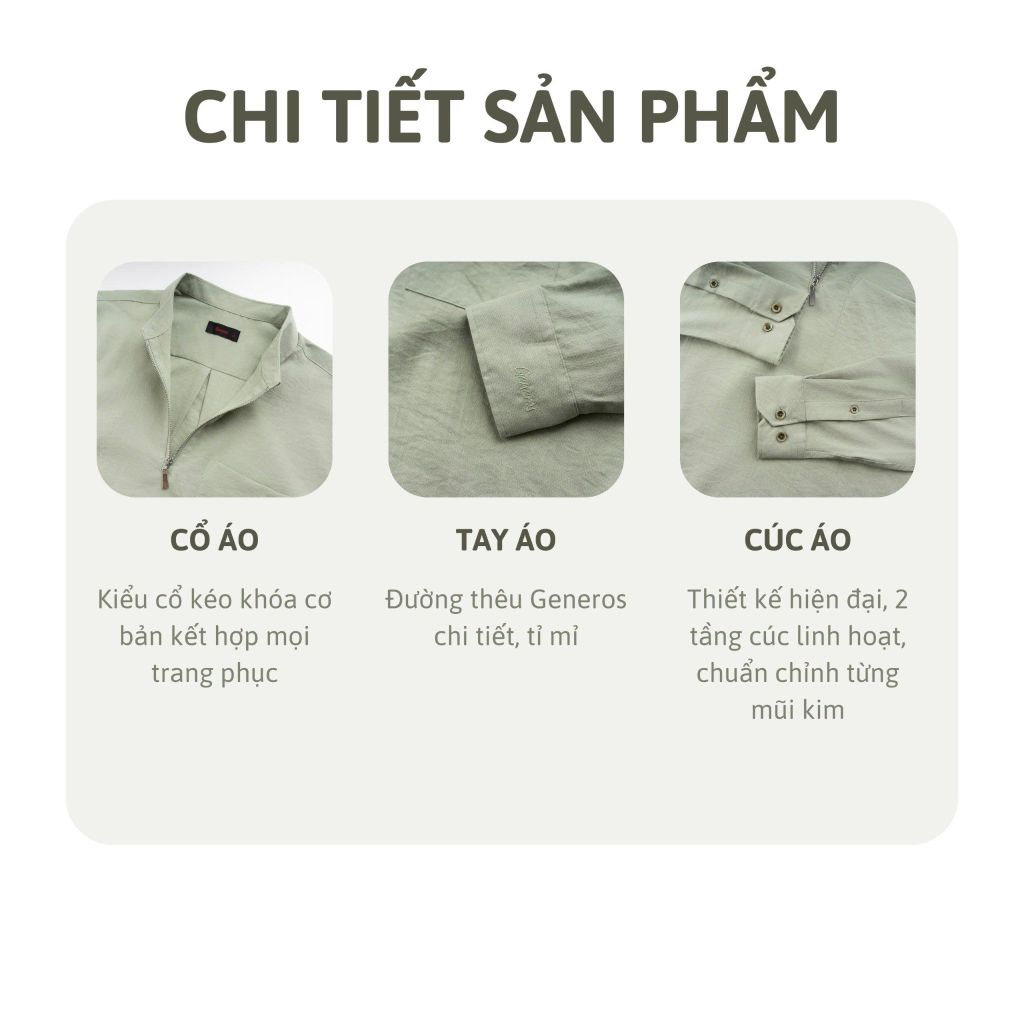 Áo Sơ Mi Nam Dài Tay Regular GENEROS 010124157MF AM160