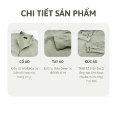 Áo Sơ Mi Nam Dài Tay Regular GENEROS 010124157MF AM160