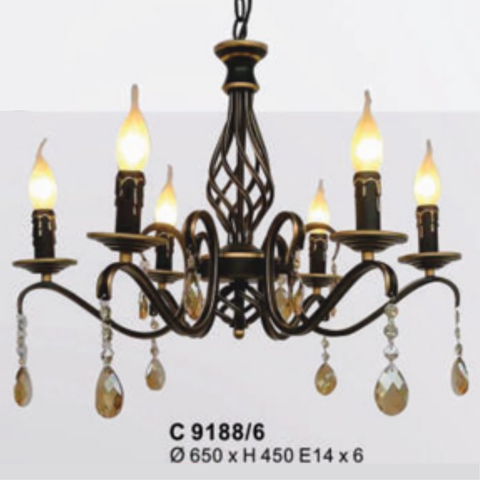  ĐÈN CHÙM QN- C9188/6 