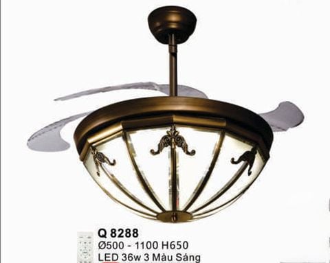  QUẠT ĐÈN TRANG TRÍ QN - Q 8288 