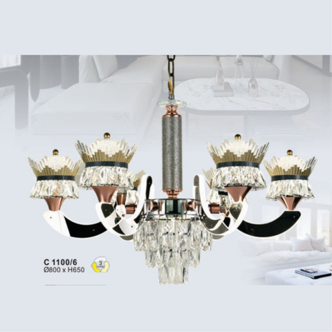  ĐÈN CHÙM QN- C1100/6 