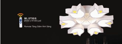  ĐÈN ỐP TRẦN MICA QN - ML 8750/6 