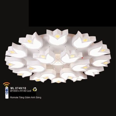  ĐÈN ỐP TRẦN MICA QN - ML 8749/18 