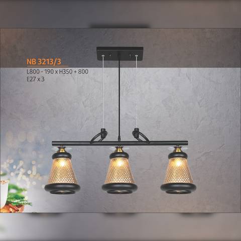  ĐÈN THẢ THỦY TINH NL- NB3213 