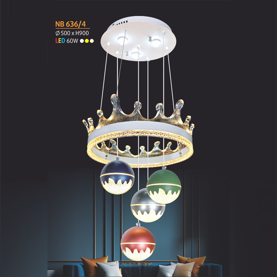 ĐÈN THẢ HIỆN ĐẠI NL-NB 636/4