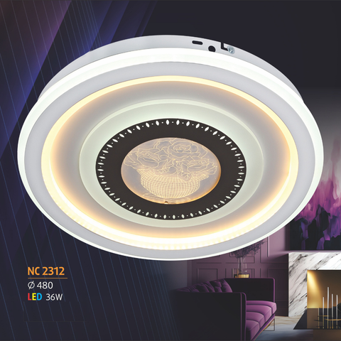  Đèn ốp trần Mica NL-NC 2312 
