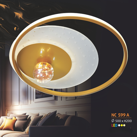  ĐÈN ỐP TRẦN MICA NL-NC 589 