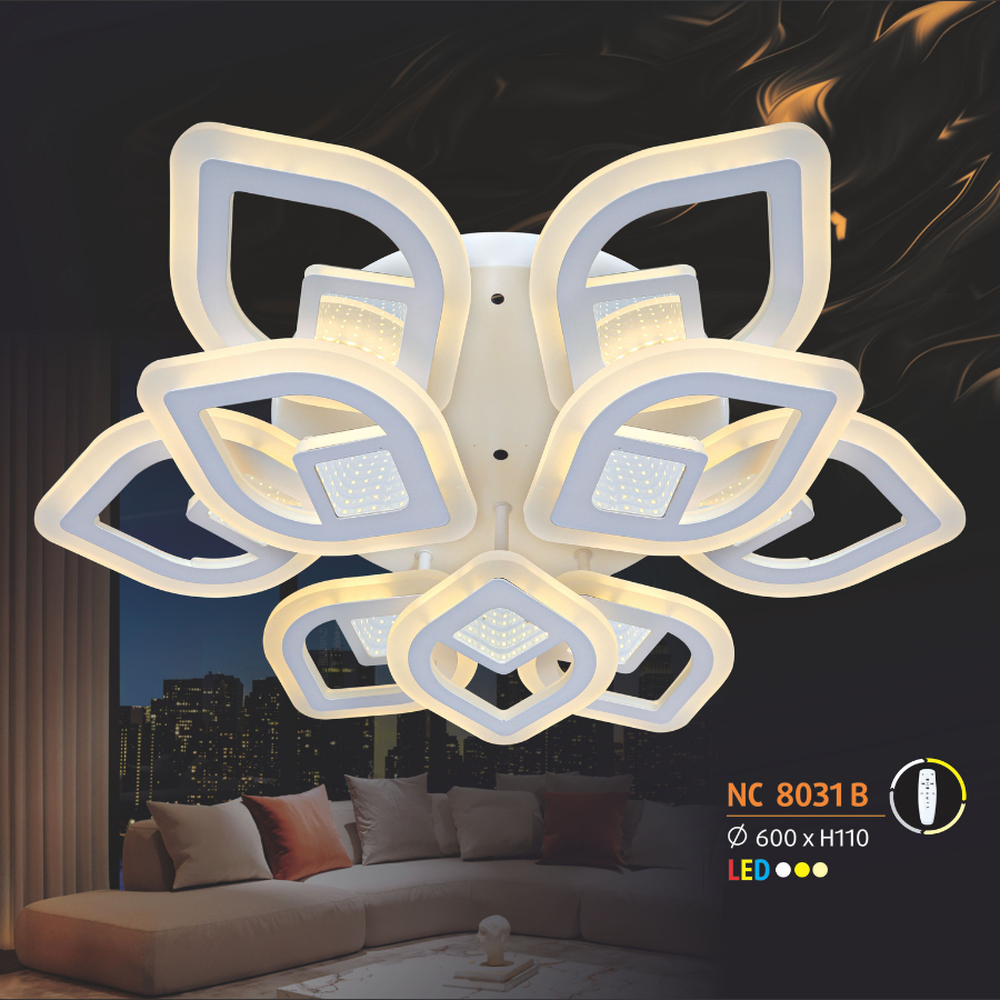 Đèn ốp trần Mica NL-NC 8031