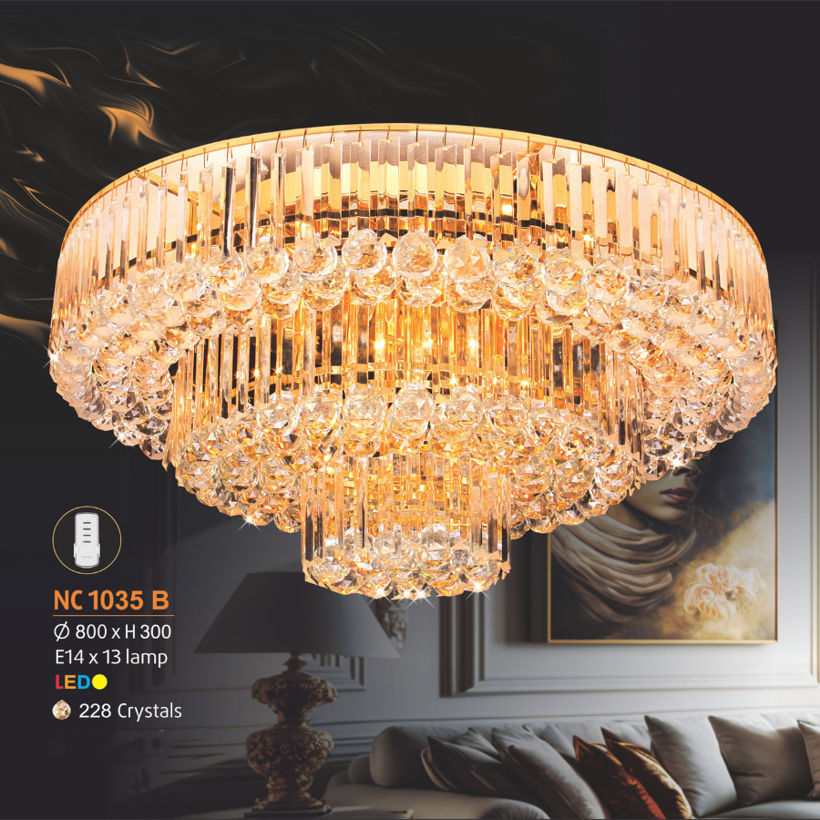 ĐÈN ỐP TRẦN PHA LÊ NL-NC 1035