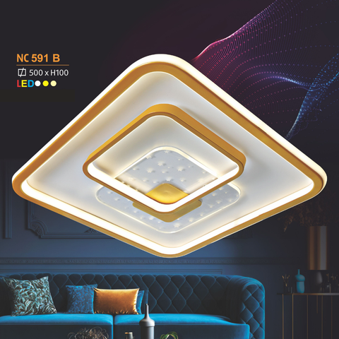  ĐÈN ỐP TRẦN MICA NL-NC 591 