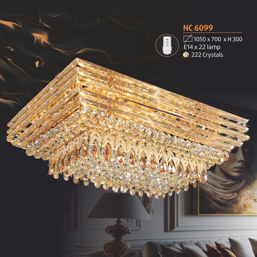 ĐÈN ỐP TRẦN PHA LÊ NL-NC 6099