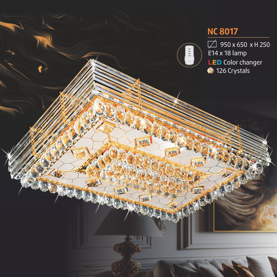 ĐÈN ỐP TRẦN PHA LÊ NL-NC 8017