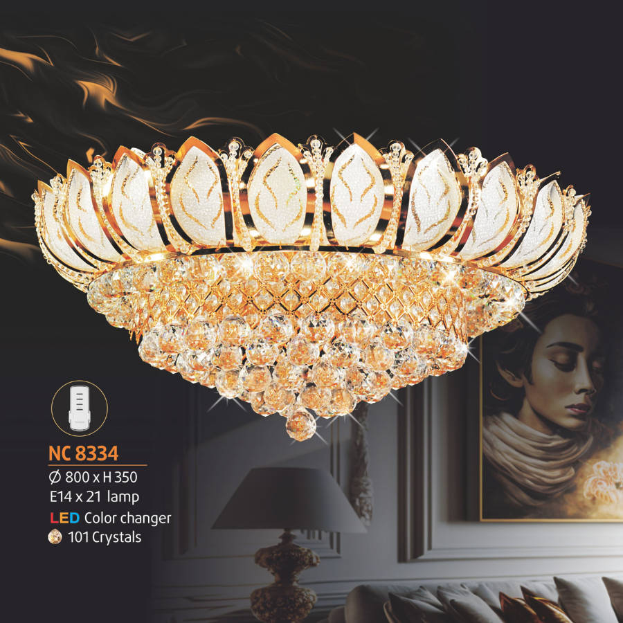 ĐÈN ỐP TRẦN PHA LÊ NL-NC 8334