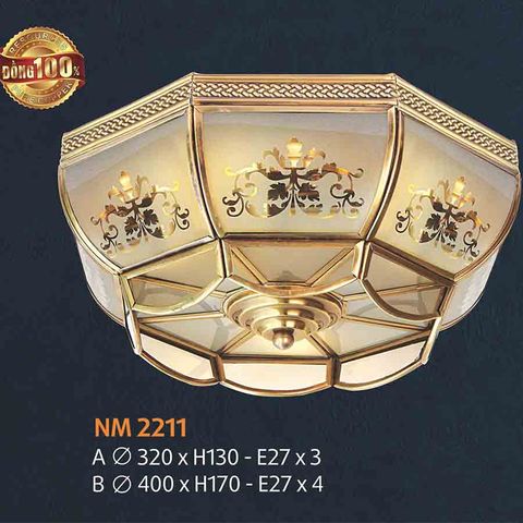  Đèn ốp trần đồng NL-NM 2211 