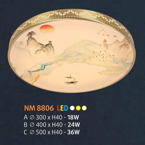  Đèn ốp trần đồng NL-NM8806 