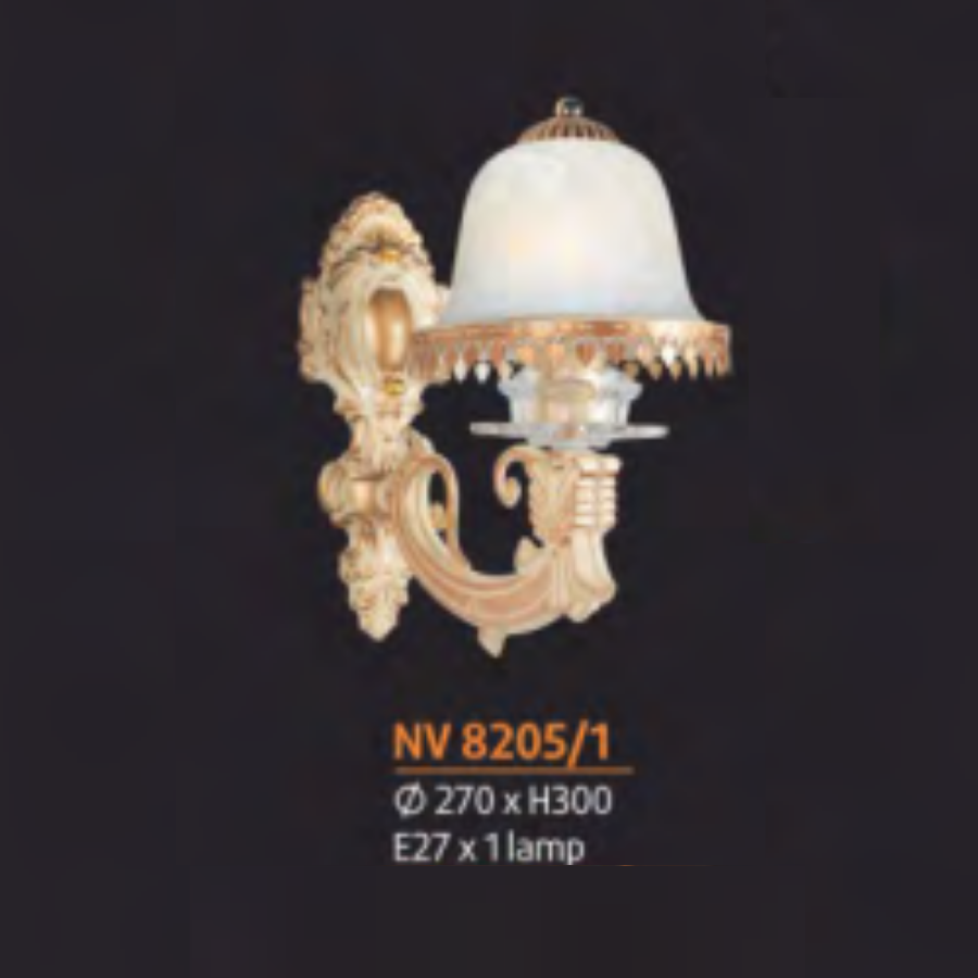 ĐÈN TƯỜNG ĐỒNG NL-NV 8205