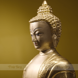  Tượng Phật Bổn Sư Ấn Độ 36cm Dát Vàng Đặc Biệt 