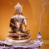  Tượng Phật Bổn Sư Ấn Độ Dát Vàng 9999 Đặc Biệt 50cm 