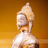  Tượng Phật Bổn Sư Ấn Độ Dát Vàng 9999 Đặc Biệt 45cm 