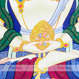  Thangka Đức Phật Tỳ Lô Giá Na (Đại Nhật Như Lai) KT 78x63cm 