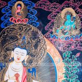  Thangka Đức Kim Cang Tát Đoả KT 67x87cm 