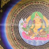  Thangka Mandala Bồ Tát Hoàng Thần Tài KT 89 X 89cm 