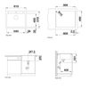 Chậu Rửa Bát Blanco PLEON 6 Rock Grey 1 Hố 521679