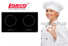 Bếp từ Lorca LCI-806, điều khiển trượt slide tách biệt hai vùng nấu dễ điều chỉnh