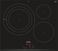 Bếp Từ Siemens EH631BDB1E Vùng Nấu Rộng Mặt Trước Chứa Bezel Màu Đen Sang Trọng