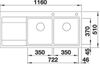 CHẬU RỬA BLANCO DIVON II 8 S-IF