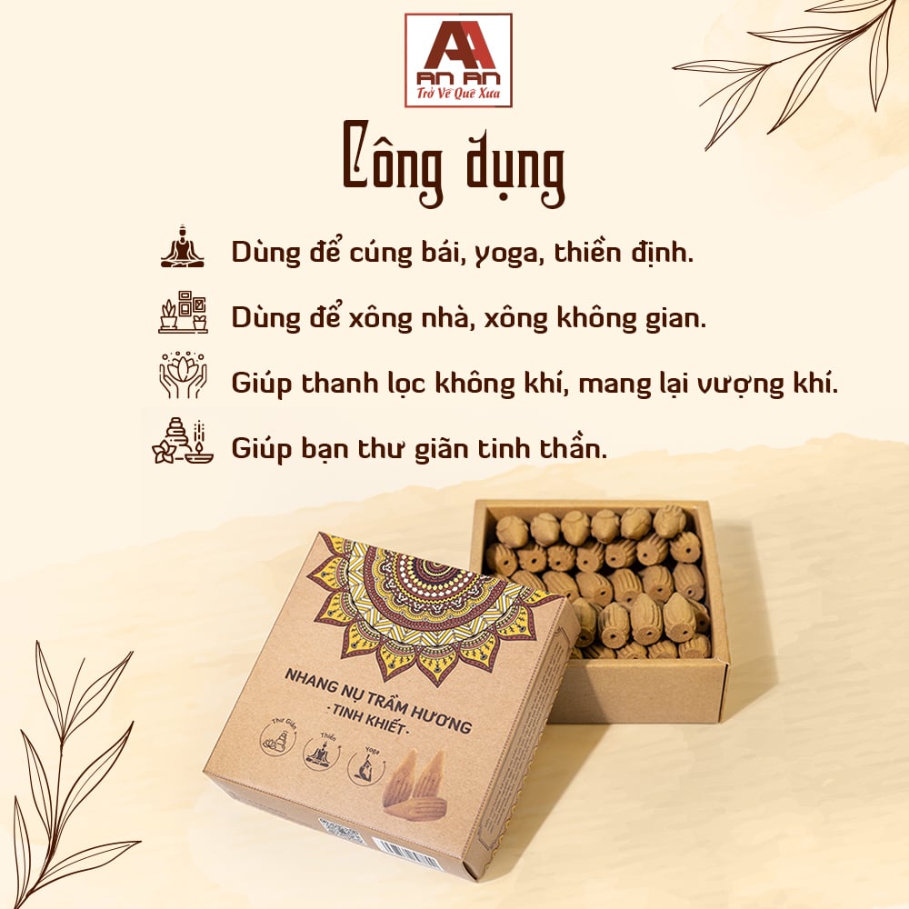 NHANG NỤ TINH KHIẾT TRẦM HƯƠNG – Nhang sạch Thảo Mộc An An