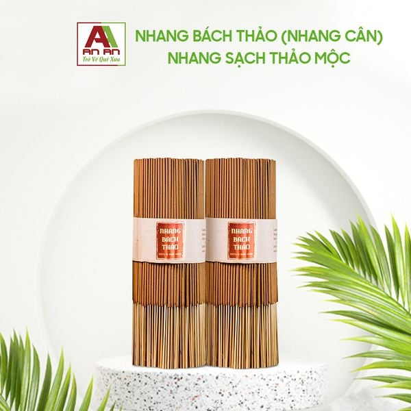  Nhang Bách Thảo 1KG/500 nén  - Nhang hương thuốc bắc - Mùi hương thiền đình, tịnh tâm, thư giãn 