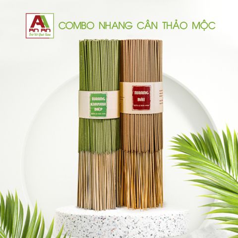  Combo : Nhang  Mix 2 mùi thảo mộc tùy chọn, Tặng Nước lau bàn thờ và Miễn Ship 