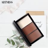  Bảng phấn trang điểm ARTMISS bắt sáng và tạo khối 3 tông màu tùy chọn 13,5g 