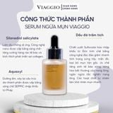  Combo sạch mụn phục hồi chuyên sâu chăm sóc da sạch khỏe VIAGGIO (Serum ngừa mụn + Serum phục hồi + Kem dưỡng phục hồi) 