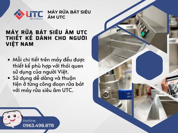 Máy rửa bát siêu âm UTC 1500HS