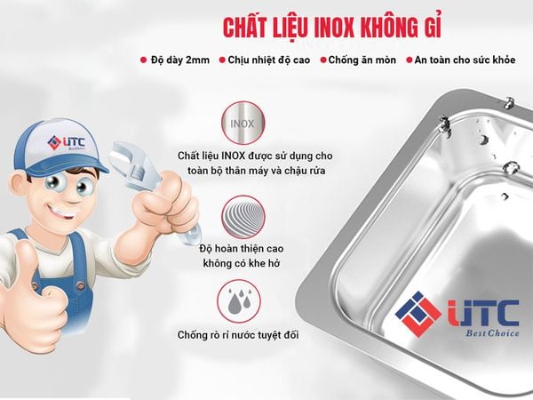 Máy rửa bát siêu âm UTC 1500HS