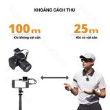  Micro thu âm không dây GoChek Ultra Plus B cho máy ảnh và điện thoại - Bộ 2 mic 